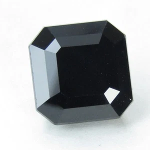 Magnífica colección espinela negra natural de 9,58 quilates corte Asscher piedras preciosas sueltas - Imagen 1 de 5