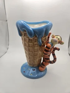 Disney Winnie the Pooh TIGGER Ceramic Ice Cream Sundae Waffle Cone. Rare! - Picture 1 of 7