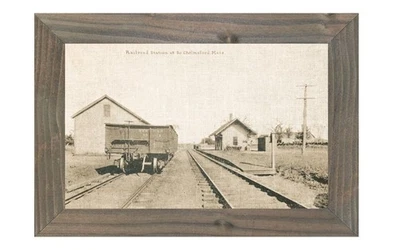 Estación de tren de ferrocarril depósito South Chelmsford Massachusetts MA Foto 1 de 2