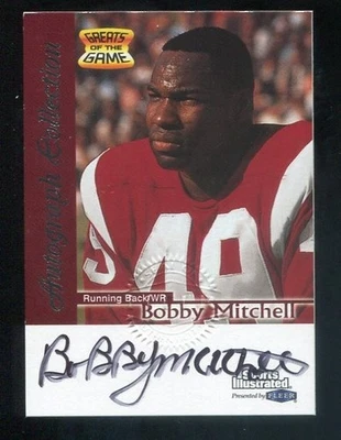 Bobby Mitchell (D.2020) 1999 Fleer/ SI Certified AUTOGRAPH (REDSKINS - HOF) - Image 1 of 2