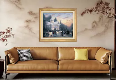Thomas Kinkade ~ Victorian Christmas ~ 20 x 24 G/P Oil on Canvas - Image 1 of 4