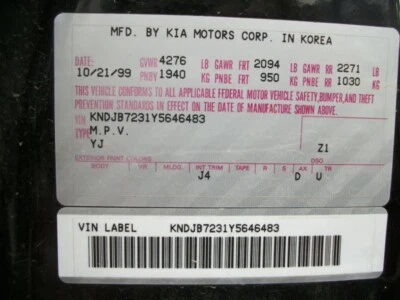 Bomba de dirección asistida usada se adapta a: Kia Sportage KIA HI 2000 fabricado grado A Foto 1 de 4