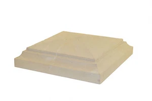Pfeilerabdeckung SA2 35 x 35 x 15 cm Sandstein gelb Naturstein Mauerabdeckung - Bild 1 von 6