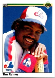 1990 Upper Deck Tim Raines #177 Montreal Expos Baseball Card - Picture 1 of 2