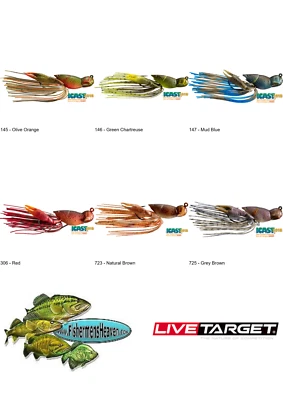 Live Target Crawfish Jig (CHB40S) Hollow Body 3/8oz Baits Any 6 Colors FREE SHIP - Image 1 of 4