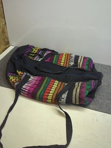 New Age Azteken Stickerei Festival Reisetasche Stofftasche Vintage 90er Handarbeit - Bild 1 von 6