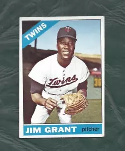 Tarjeta de béisbol 1966 Topps #40 Jim Mudcat Grant Minnesota Twins EX - Imagen 1 de 2