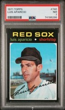 1971 Topps Luis Aparicio #740 Short Print PSA 7
