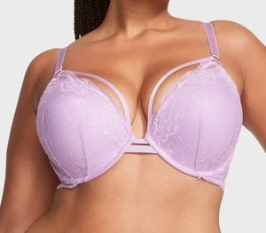 Victoria's Secret sehr sexy Push-Up-BH Riemen lila Fischernetz Spitze 34C - Bild 1 von 6