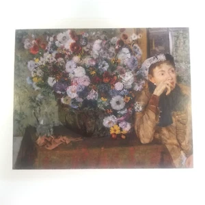 Edgar Degas Frau sitzend neben Vase 1865 französischer Impression Gemälde Postkarte - Bild 1 von 8