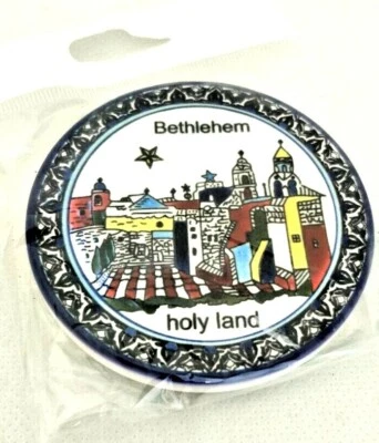 Bethlehem Holy Land Ceramic Fridge Magnet Souvenir  - Image 1 of 4
