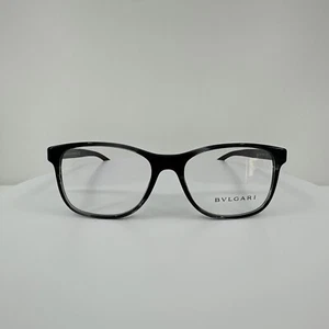 New Bulgari 3036 Eyeglasses C. 5435 Grey with Carbon Fiber 55-17mm Made in Italy - Picture 1 of 14