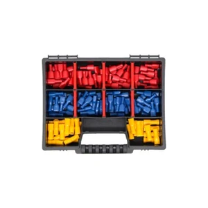 Flachsteckhülse Vollisoliert Kabelschuhe Quetschverbinder 125 Stück Set PVC kfz - Bild 1 von 5