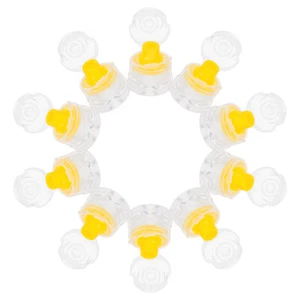 10pz Tappi Plastica Push Pull Ricambio Bottiglie Sportive Coperchio Riutilizzabile Acqua - Foto 1 di 12