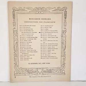 Antique 1889 Valse Chromatique Piano Sheet Music by Benjamin Godard - Picture 1 of 18