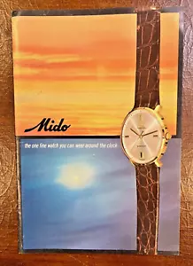 VINTAGE WRISTWATCH CLOCK BROCHURES INCABLOC BENRUS MIDO - Picture 1 of 8