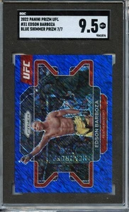 2022 Prizm Edson Barboza Blue Shimmer Prizm /7 SGC 9.5 - Picture 1 of 1