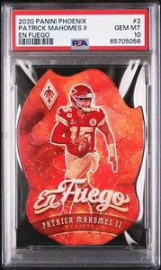 2020 Panini Phoenix EN Fuego 2 Patrick Mahomes II SSP GEM MINT PSA 10 5056 - Bild 1 von 3