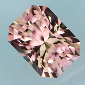 1.74ct Natural Zircon , Custom Cut , Tanzania , 7.00 x 5.20mm, See Video - Picture 1 of 2