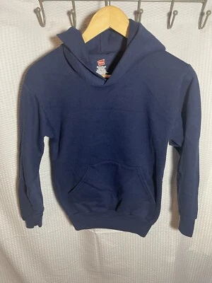 Sudadera con capucha Hanes Youth azul medio unisex Foto 1 de 4