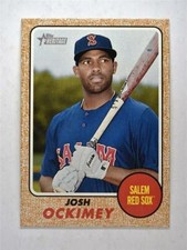 2017 Topps Heritage Minors Base #145 Josh Ockimey - Salem Red Sox