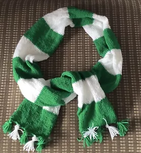 FOOTBALL SCARVES HAND KNITTED ANY TEAM ANY COLOUR. MADE TO ORDER. - Picture 1 of 14
