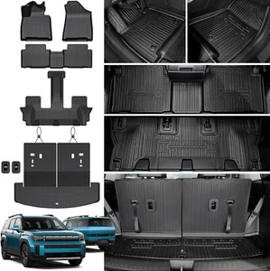 Floor Mats & Cargo Liner for Hyundai Santa FE 24-25, (Fit Hybrid & Gas), TPE - Foto 1 di 9
