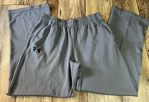 Under Armour Lounge Warm Up Pants Light Gray Mens Medium Hip Pockets - Picture 1 of 3