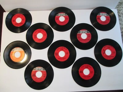 Lot of 10 Columbia  Records 45 RPM   403B35 Foto 1 de 4