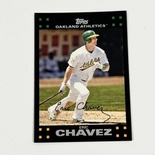 2007 Topps Baseball Eric Chavez Base #487 Oakland Athletics