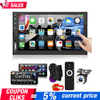 7" 2Din Car Stereo For Apple/Android Carplay Radio Touch Screen Player +Cam+Mic