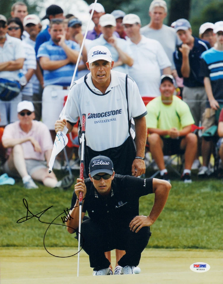 ADAM SCOTT SIGNED AUTO'D 11X14 PHOTO PSA/DNA COA W73103 MASTERS CHAMPION PGA - Image 1 of 1