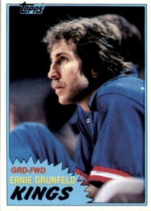 1981-82 Topps Basketball Ernie Grunfeld (C) RC Kansas City Kings #MW94