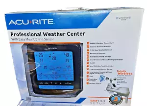 Acu Rite Professional Weather Center With Easy Mount 5 in 1 Wireless Sensor - Picture 1 of 11