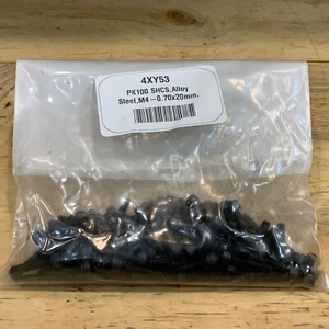 Socket Head Cap Screws M4-0.7 Thread Sz 20mm Length STD Black Oxide Steel #100 - Picture 1 of 5