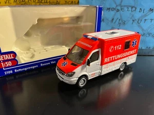 1/50 no 1/43 SIKU 2108 Mercedes Sprinter Rettungsdienst RTW Ambulance ambulancia - Foto 1 di 1