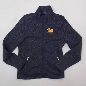 Pitt Panthers Jacket Women Small Blue Fleece Pathfinders Coat College University - Picture 1 of 14
