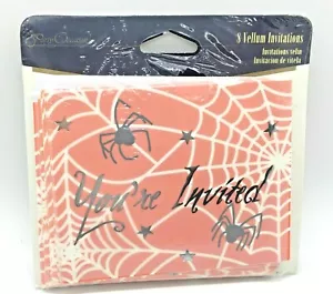 Spiderweb Invitations #91537, 8/pk, Halloween Party Invitations - Picture 1 of 4