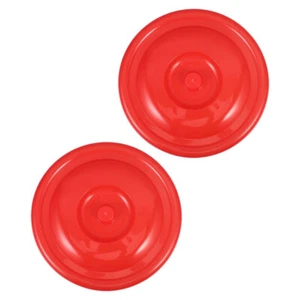 2pcs Round Plastic Bin Covers Replacement Trash Can Lids For Kitchen Or Outdoor - Picture 1 of 9
