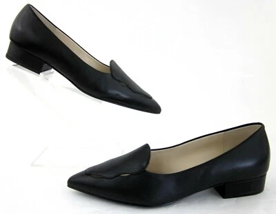 *¡NUEVO!* Mocasines Cole Haan Leah Punta Tacón Bajo Negros Talla 7.5 / Precio de venta sugerido por el fabricante $150+ Foto 1 de 4