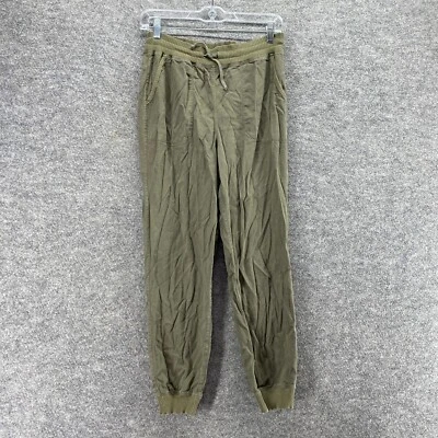 Max Studio брюки женщин M средний серый высоты шнурка плоский передний хлопок - Изображение 1 из 4