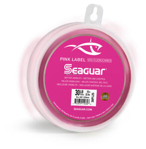 Seaguar 30PL25 Pink Label Fluorocarbon Leader Material 30lb 25yd