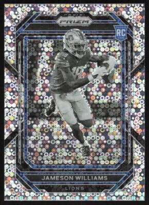 2022 Panini Prizm No Huddle Rookie Variation #311 Jameson Williams Detroit Lions - Image 1 of 2