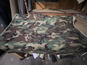 WOODLAND 100% COTTON TWILL CAMOUFLAGE FABRIC MILITARY BDU 60” SOLD Per Yard - Picture 1 of 4