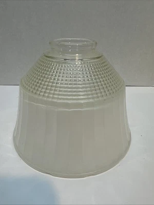 Frosted Prismatic Torchiere Shade National Home Lamp No 954 Rembrandt Vintage - Image 1 of 4