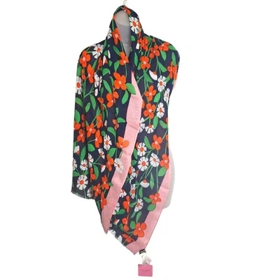 Bufanda floral Kate Spade Cottagecore Daisy Vines romántica atemporal elegante oblonga Foto 1 de 4