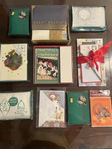 BIG Lot Of New In Package Christmas Greeting Cards Vintage&Modern MCM Style - Picture 1 of 18