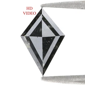 1.10 CT Natural Loose Kite Shape Diamond 10.95 MM Salt And Pepper Diamond L3397 - Picture 1 of 8