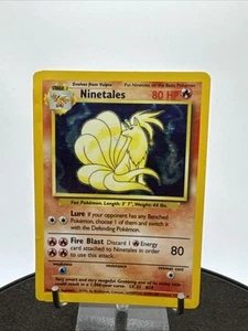 Pokémon TCG Ninetales 12/102 Base Set Holo Rare Vintage WOTC - Picture 1 of 24