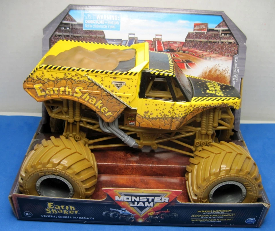 Monster Jam Truck  1:24 Scale EARTH SHAKER Die Cast True Metal Series 23 - Image 1 of 4